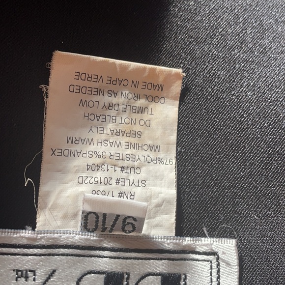 VINTAGE LADIES DBY LMTD. SINGLEBUTTON BLACK BLAZER - Picture 9 of 11